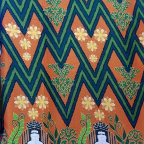 Batik Motif Gelombang Muare oren
